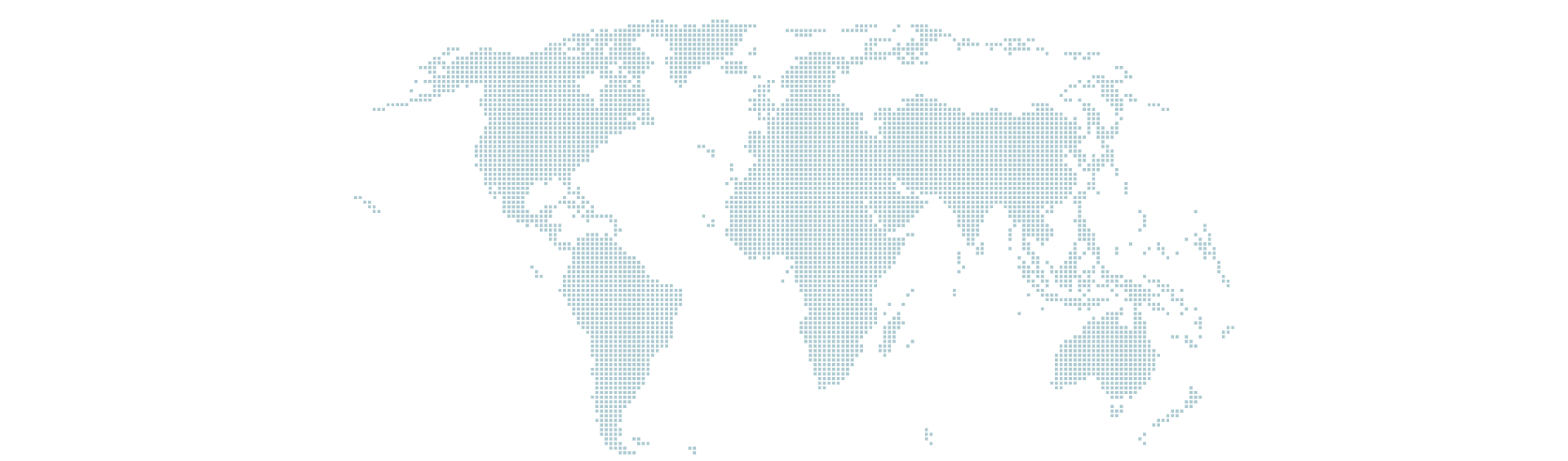 Simplified world map showing continents in blue and oceans in black.
