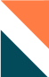Abstract geometric design with orange and dark teal triangles.