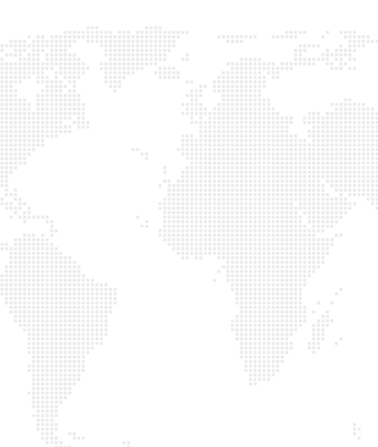 World map with continents in gray and oceans in black.